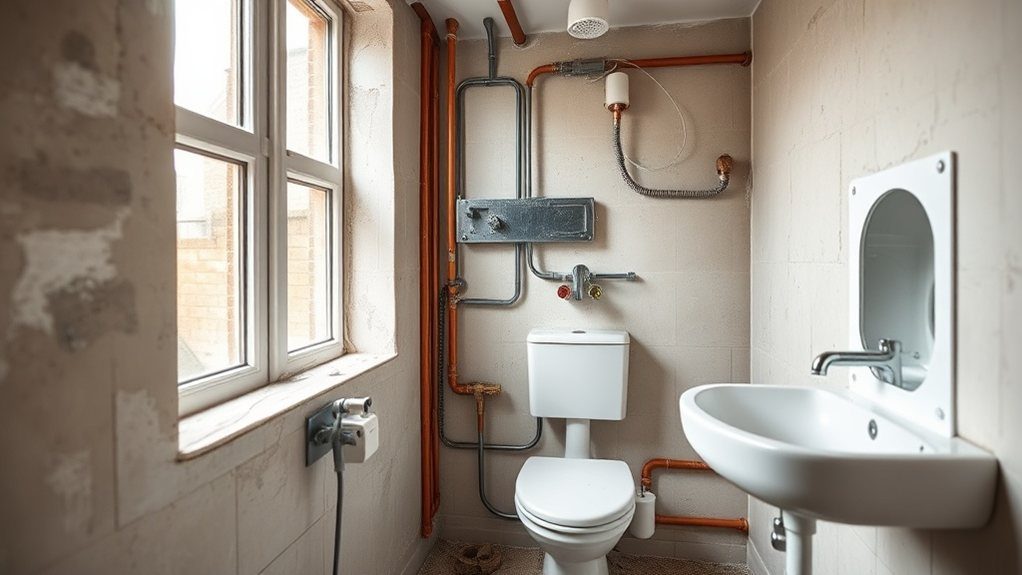 Bathroom Plumbing and Electrics in Kew